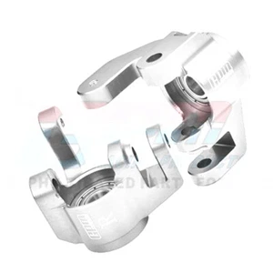 Mandrini anteriori in lega GPM Alum 7075 (cuscinetti interni più grandi) argento Tkno MT410 2.0 - Foto 1 di 1