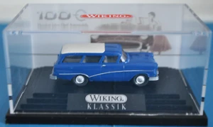 Wiking Promo '57 Opel Caravan (Blue & White Color) - New w/Clear Display Box - Picture 1 of 10