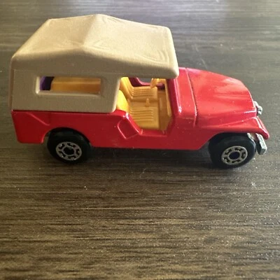 Vintage Lesney Matchbox Superfast 1977 No 53 Red Jeep CJ6 Made In England - Image 1 of 4