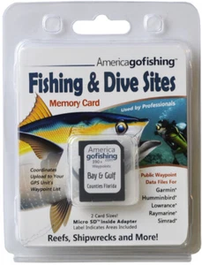 Bay and Gulf Counties Fishing & Dive Sites Memory Card - Picture 1 of 8