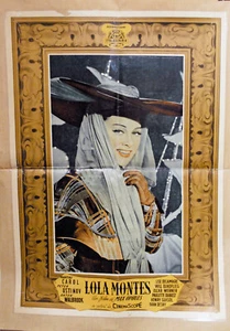 affichette Italienne - Martine CAROL -1955- LOLA LONTES- Max OPHULS - 68 X 47 cm - Picture 1 of 3