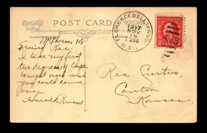 1917 FLORENCE & ELLINWOOD RPO CARD - L16160 - Picture 1 of 2