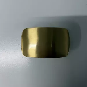 Hebilla de cinturón en blanco rectangular de latón liso BS019 - Imagen 1 de 10