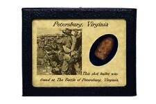 Civil War Bullet from Petersburg, Virginia with Display Case and COA