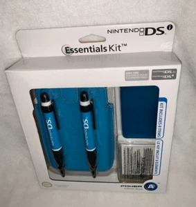 New Power A Nintendo DS Lite Essentials Blue 8 Pc Kit Game Case Sleeve Stylus + - Picture 1 of 13
