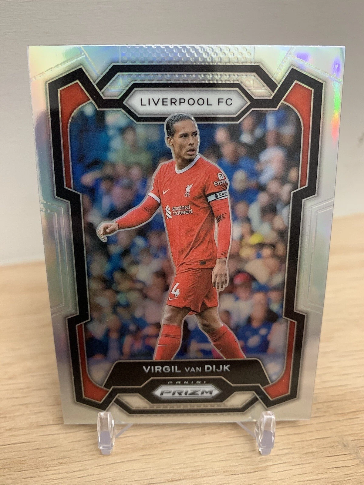 VIRGIL VAN DIJK 2023-24 PANINI PRIZM EPL SILVER #81