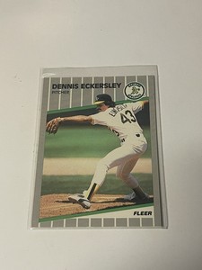1989 Fleer Glossy #7 Dennis Eckersley   **021236