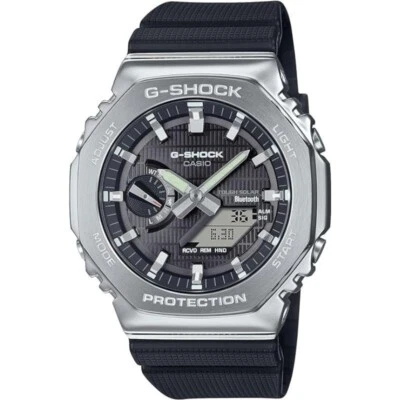 Casio G-Shock GBM-2100-1AJF Metallo Custodia Bluetooth Solare Uomo Orologio Nero - Immagine 1 di 4