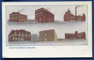Fremont Nebraska Group Of Fremont Industries 6 views Postcard - Picture 1 of 2