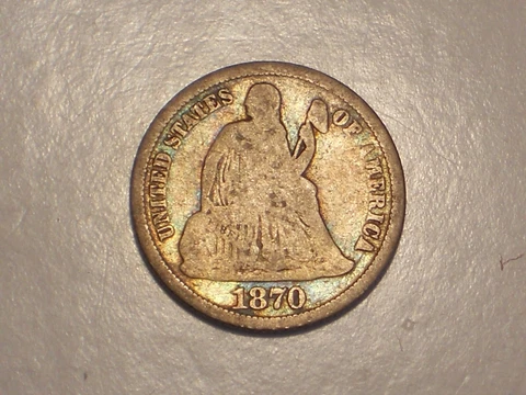 1870 Seated Liberty Dime (Scarcer & Attractive) Cover