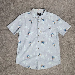 Billabong Hemd Herren M Mehrfarbig Blumenmuster Kurzarm Strand Urlaub Sommer - Bild 1 von 7