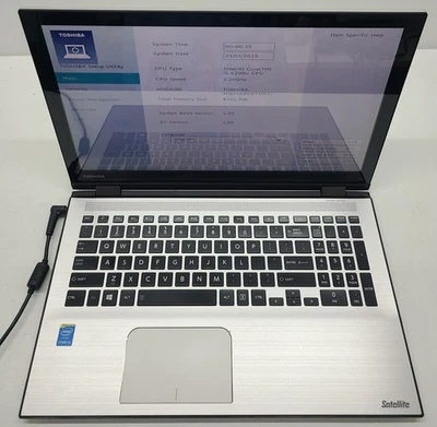 Toshiba Satellite P55W-C5200 Laptop Intel i5-5200U  8GB Ram 750GB HDD NO OS (FL) - Image 1 of 4