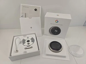 Google Nest 3. Gen Smart Learning Thermostat Edelstahl (T3007ES) Open Box - Bild 1 von 5