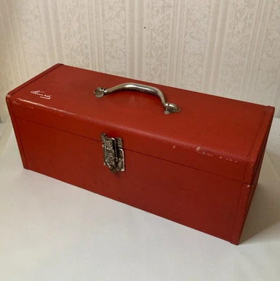 Vintage Kennedy Kits KK-19 Steel Toolbox – Red – Made in USA (No Tray) - Image 1 of 4