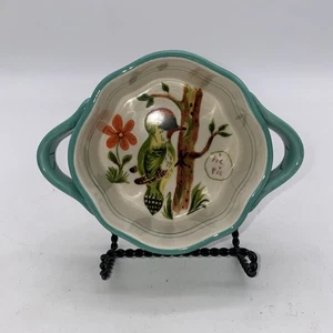 Anthropologie Nathalie Lete türkis wie Specht Doppelgriff Auflaufförmchen - Bild 1 von 24