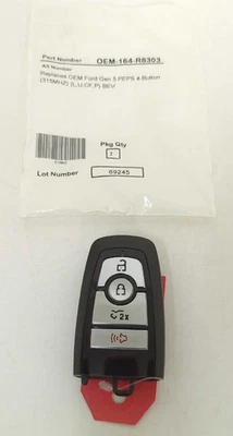 New OEM Genuine Ford 4-Button Smart Key FOB 2022-2025 F150 Lightning 164-R8303 - Image 1 of 4