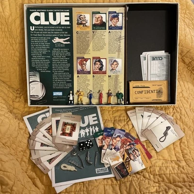 Clue COMPLETE Parker Brothers 2002 Classic Detective Board Game Mystery - Image 1 of 4