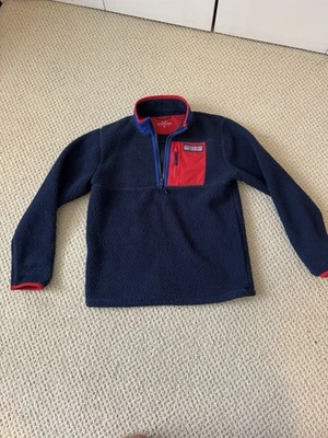Vineyard Vines M (12-14) Navy And Red Pullover - Image 1 of 4