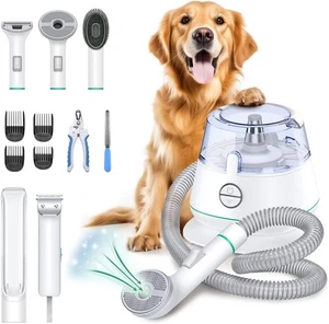 Kit Aspirapolvere Toelettatura Animali Domestici per Cani Gatti Pulitore Sradicante Depilatore Professionale - Foto 1 di 12