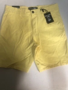RSQ Mid Length Chino. Yellow Above The Knee Size 32 - Picture 1 of 4