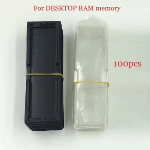 100x NEW DESKTOP RAM Memory Packaging Storage Box Case Protective Plastic Shell@ - Picture 1 of 1