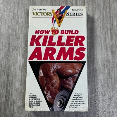 How to Build Killer Arms Volume 3 NEW VHS Joe Weider Mike Matarazzo Bodybuilding - Image 1 of 4