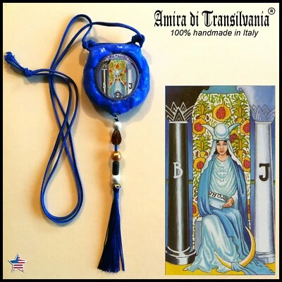 Talisman Necklace Amulet Pendant Charm Jewelry Good Luck Love Money Tarot Cards - Image 1 of 4