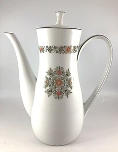 Vintage MCM Noritake Sedgwick Coffee Pot & Lid 8 5/8" Tall 5 Cup - Picture 1 of 11
