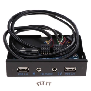 2-Port USB 3.0 HUB HD Audio 3.5 '' floppy bay front panel 9 - Picture 1 of 11