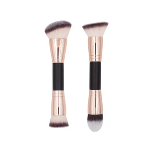 Makeup Brushes Duo End Foundation Powder Buffer&Contour Brush Synthetic inter - Picture 1 of 14