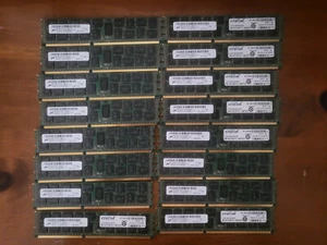 16x Crucial 8GB PC3-10600 DDR3 Registered ECC Server RAM CT102472BB1339 36FMR - Picture 1 of 2