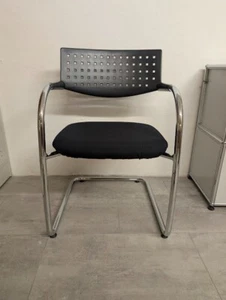 6 Vitra VisaVis Meeting Chair in grauem Stoff gebraucht, guter Zustand - Bild 1 von 3