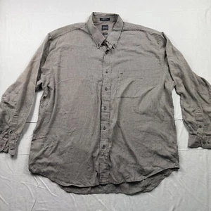 Arrow USA 1851 Wrinkle Free Dress Shirt Men's 18-18.5 Long Sleeve Multi-Gingham - Picture 1 of 6