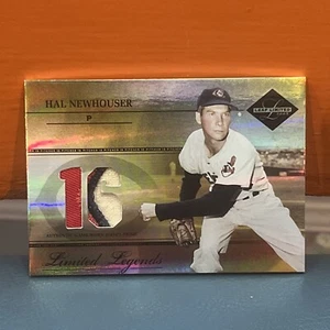 2005 Leaf Limited Hal Newhouser 3 Color Indians Patch #’d 10 - Picture 1 of 3