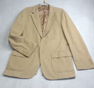 Lands End Men's Medium Tan Corduroy Sport Coat Blazer Suit Jacket - Image 1 of 4