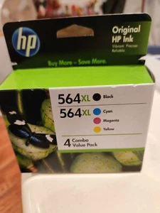 HP 564XL Ink Cartridges Combo 4 Value Pack Colours Genuine Fast Free Postage - Picture 1 of 3