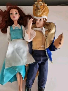 Disney Store Prince Adam Beauty and The Beast Doll Belle Removable Head - Picture 1 of 15