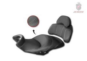 Cubierta de asiento BMW K 1600 GTl 2011-2022 diseño JN negra y gris 35 - Imagen 1 de 1