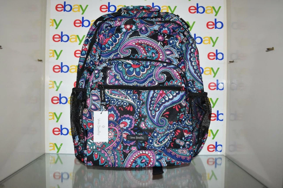 Vera Bradley Lighten up Essential Large Backpack 23715-r88 Haymarket Paisley