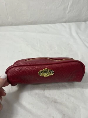 Bolsa superior con cremallera roja BareMinerals bolsa de maquillaje cosmético Foto 1 de 4