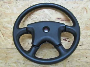 1994 1998 JDM MITSUBISHI MINI PAJERO H56A BLACK STEERING WHEEL RARE ITEM OEM - Picture 1 of 12