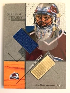 Patrick Roy 2003-04 In The Game Used Signature Series Game Jersey & Stick PR80 - Picture 1 of 3
