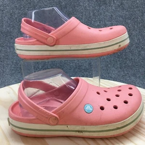 Crocs Sandals Mens 7 Womens 9 Crocband Clogs Lightweight 11016 Peach Slip on - Picture 1 of 18