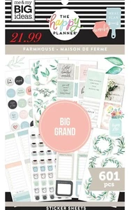 Calendarios y planificadores The Happy Planner Farmhouse Chic Big 601 piezas Libro de pegatinas - Imagen 1 de 12
