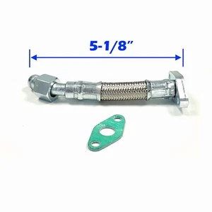 5-1/8 ''Turbo Oil Return Line Kit For 98-03 VW Golf Jetta MK4 Beetle 1.9 TDI ALH - Picture 1 of 5