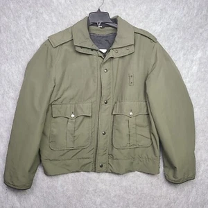 Vintage Flying Cross Gore-Tex Bomber Jacket Men's 46L Green Police Duty USA Made - Picture 1 of 16