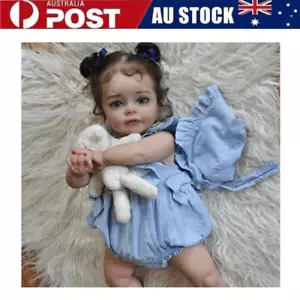 60cm Reborn Baby Doll Real Lifelike Girl Vinyl Suesue Toddler Handmade Kids Gift - Picture 1 of 10