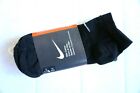 3 Pairs : Nike Cotton Low Cut Black Lightweight Trainer Socks 8-11 42-46 Nike5