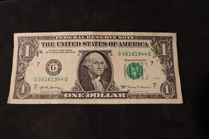 2017 ONE DOLLAR FANCY BIRTHDAY/ANNIVERSARY NOTE JUNE 16, 1944 SN # G 06161944 D - Picture 1 of 2