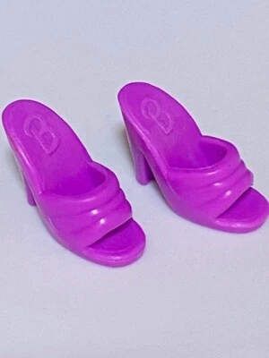 Zapatos de mulas Barbie "B" púrpura años 90 2000 Fashion Avenue Foto 1 de 2
